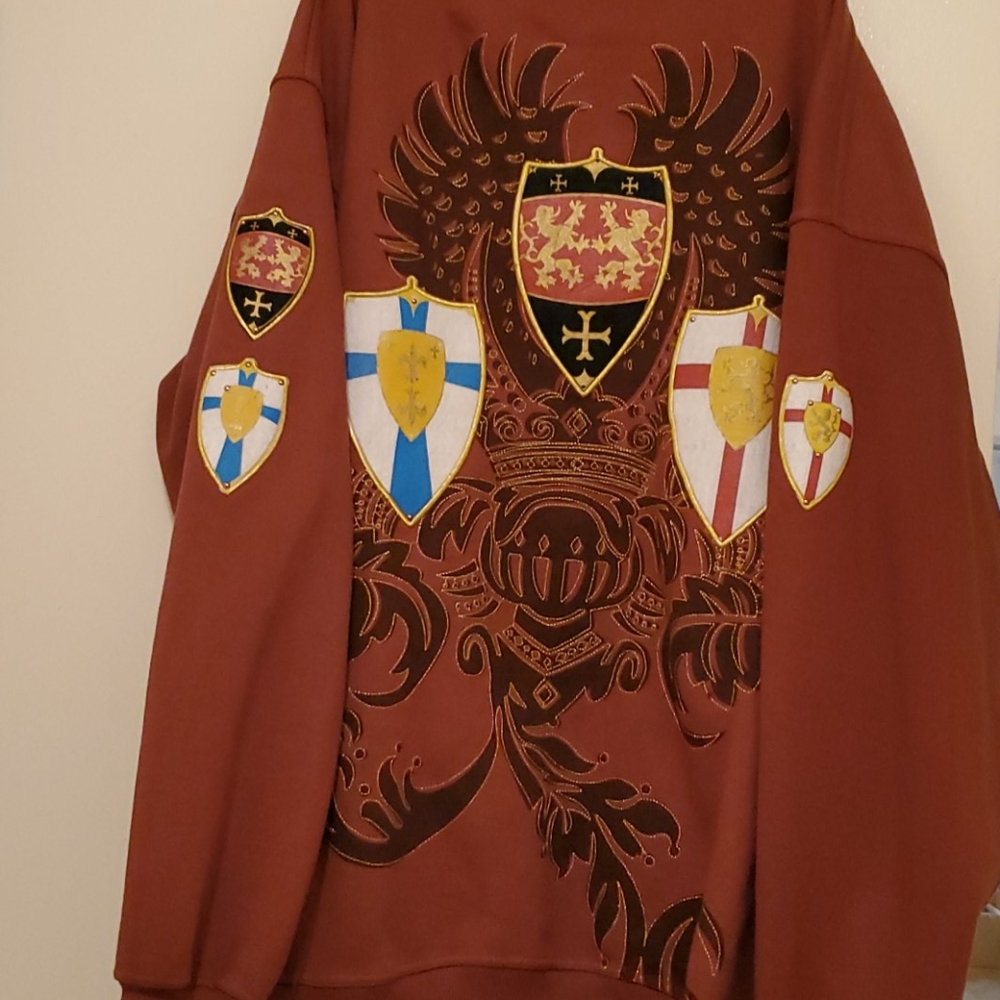Men's Brown Graphic Lightweight Jacket